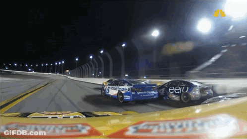 A Race Car With The Word Eero On The Side Of It GIF