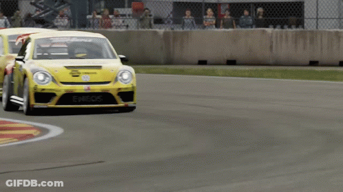 A Race Car With The Word Eneos On It GIF
