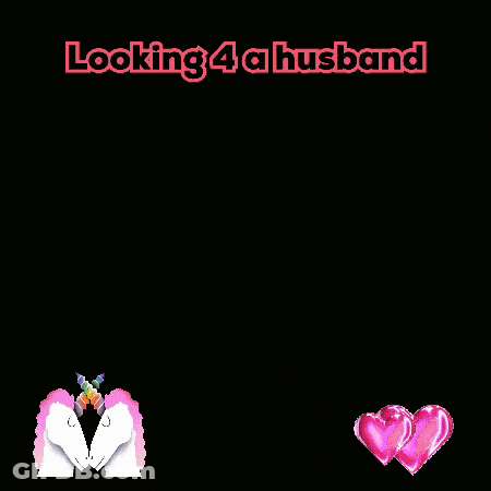 A Rainbow Colored Lip With The Words " Looking 4 A Husband " Below It GIF
