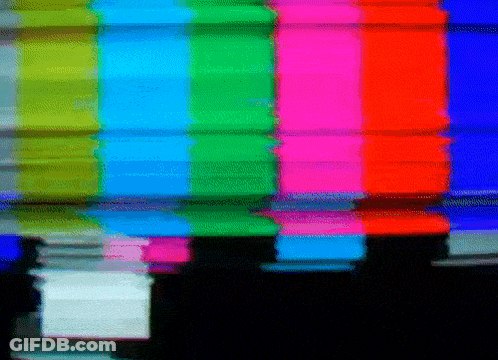 A Rainbow Of Colors Is Displayed On A Screen GIF