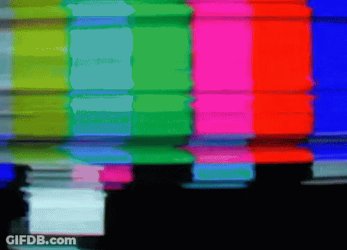 A Rainbow Of Colors Is Displayed On The Screen GIF