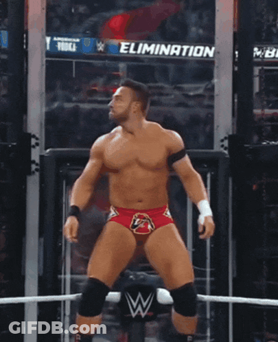 A Ram Logo Is On The Wrestling Ring GIF