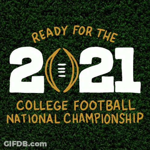 A Ready For The College Football National Championship Poster GIF