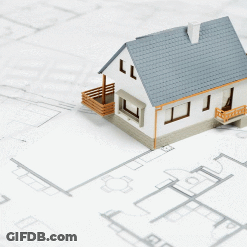 A Real Estate Lawyer In Ontario Is Advertised With A Model House GIF