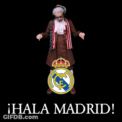 A Real Madrid Logo With A Pink Crown On Top GIF