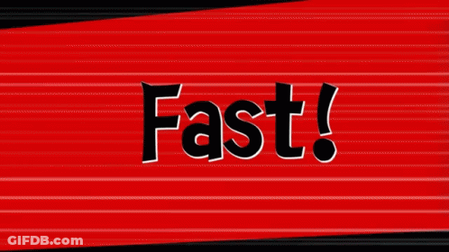 A Red And Black Striped Background With The Word Fast Written On It GIF