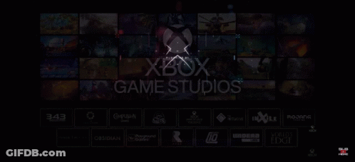 A Red And Blue Background With The Word Xbox GIF