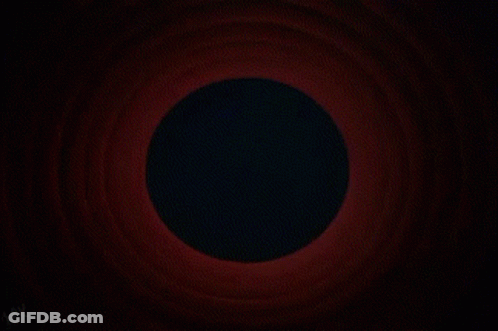A Red And Blue Background With The Words That 'S All Folks On It GIF