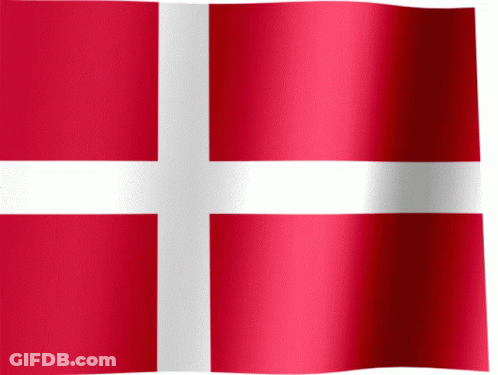 A Red And White Flag With A Cross On It GIF
