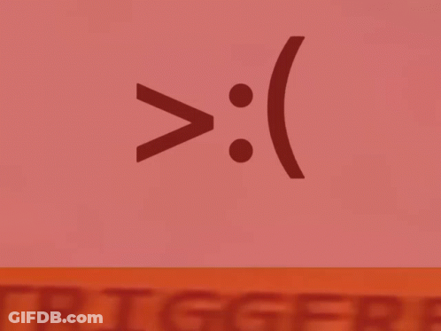 A Red Background With A Smiley Face On It GIF