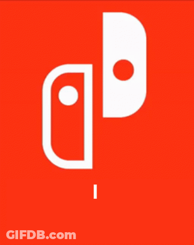 A Red Background With A White Nintendo Switch Logo And The Words I Agree GIF