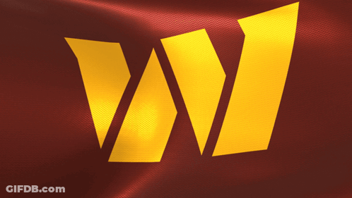 A Red Background With A Yellow Letter W In The Middle GIF