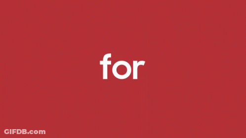 A Red Background With The Word Fan Written In White GIF
