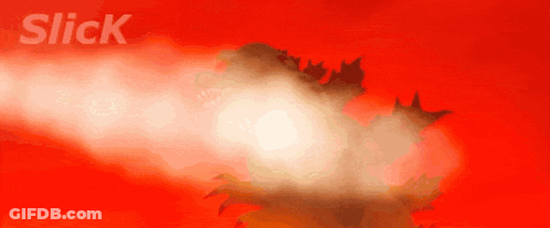 A Red Background With The Word Slick At The Bottom GIF