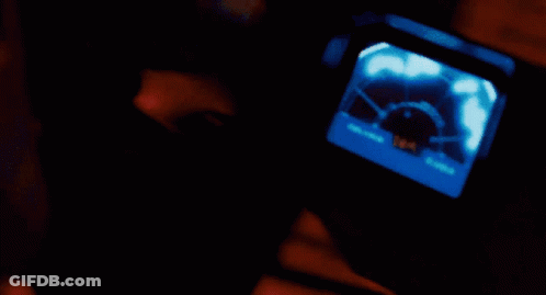 A Red Background With The Words They 'Re Inside Inside The Perimeter On It GIF
