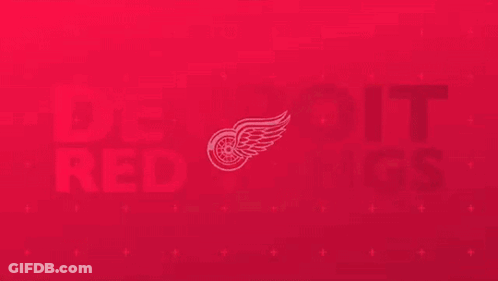 A Red Background With White Letters That Say Goal Goa GIF