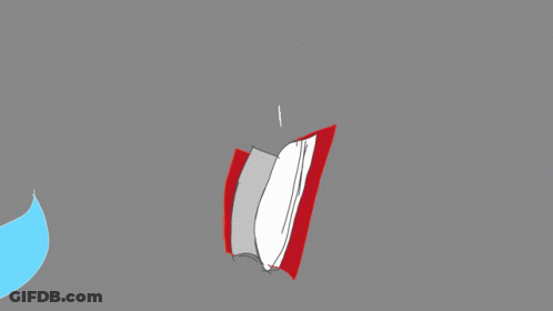 A Red Book With A Yellow B On It GIF