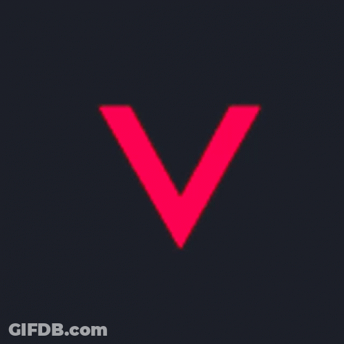 Red Circle With Blue Stripe Dark Background GIF
