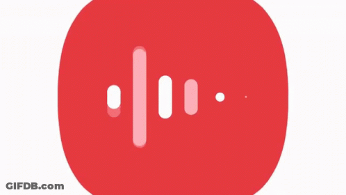 A Red Circle With A Few White Lines Inside Of It GIF