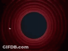 A Red Circle With The Words That 'S All Folks Written On It GIF