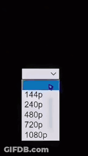 A Red Heart Is Surrounded By A List Of Options Including 480P And 1080P GIF