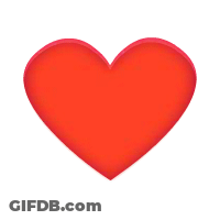 A Red Heart With A Pink Border On A White Background . GIF