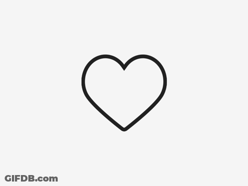 A Red Heart With A Pink Circle In The Middle GIF