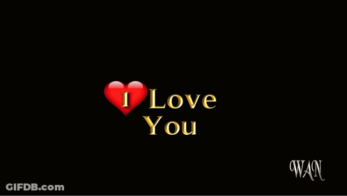 A Red Heart With The Words I Love You Written On It GIF