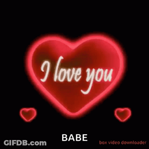 A Red Heart With The Words I Love You Written On It GIF