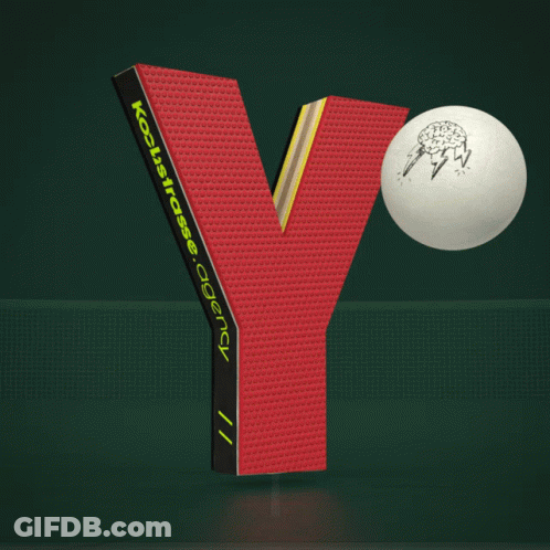 A Red Letter Y That Says Kosmos Agency GIF