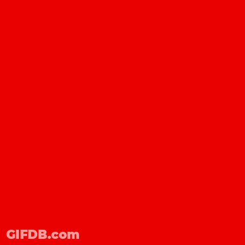 A Red Pocket Ad With A Megaphone And A Speech Bubble GIF