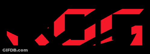 A Red R And U Logo On A Black Background . GIF