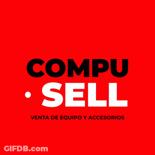 A Red Sign That Says Sell On It GIF