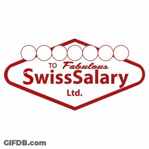 A Red Sign That Says Welcome To Fabulous Swisssalary Ltd. GIF