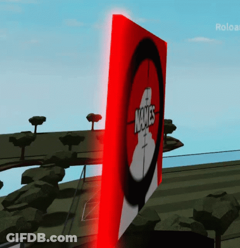 A Red Sign With The Word Names In The Center GIF