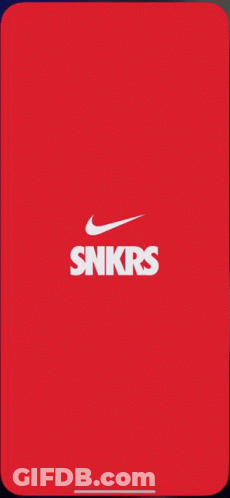 A Red Silhouette Of A Basketball Player With A Nike Logo On It GIF