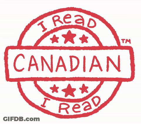 A Red Stamp That Says Des Livres Canadaiens Pour Moi GIF