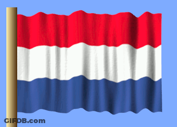 A Red White And Blue Flag Is On A Pole GIF