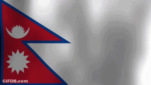 A Red White And Blue Flag With A Crescent Moon And Star On It GIF