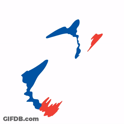 A Red White And Blue Flag With The Letters Lfc P On It GIF