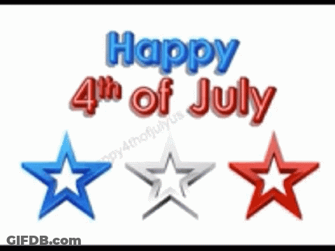 A Red White And Blue Patriotic Border With Stars And Flags GIF