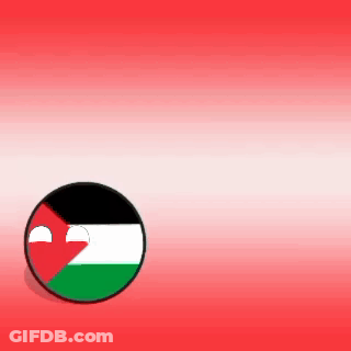 A Red White And Green Flag In A Circle GIF