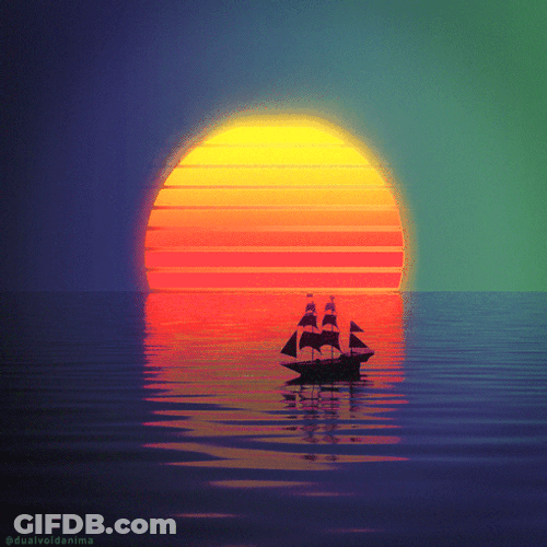 A Reflection In The Sunset GIF