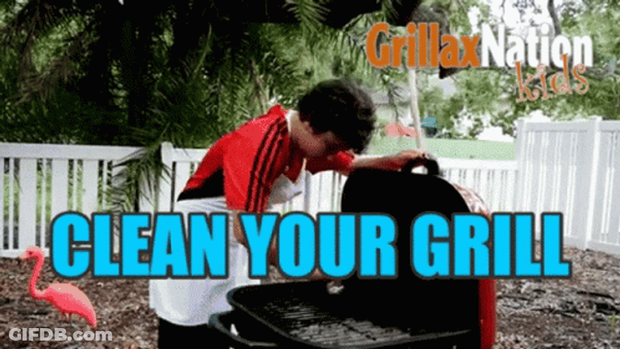 A Reminder Clean Your Grilling Tool GIF