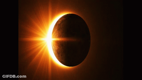 A Ring Of Fire With A Star In The Middle GIF