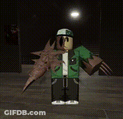 Roblox Character Standing In Front Of Street Light GIF