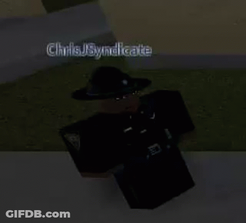 A Roblox Character Wearing A Hat And Sunglasses Is Standing On The Sidewalk . GIF