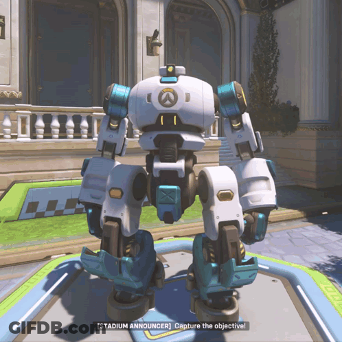 A Robot In A Video Game Says Stadium Announcer GIF
