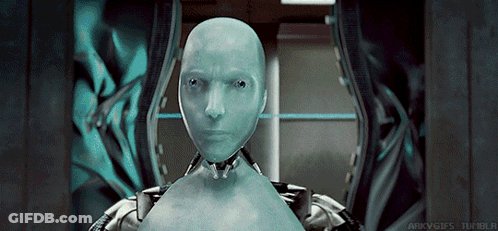 A Robot 'S Head Is Shown In A GIF That Says Arkgifs Tumblr GIF