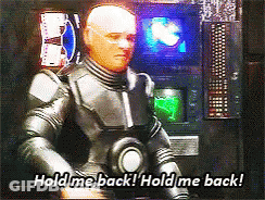 A Robot Says Hold Me Back In A Video GIF